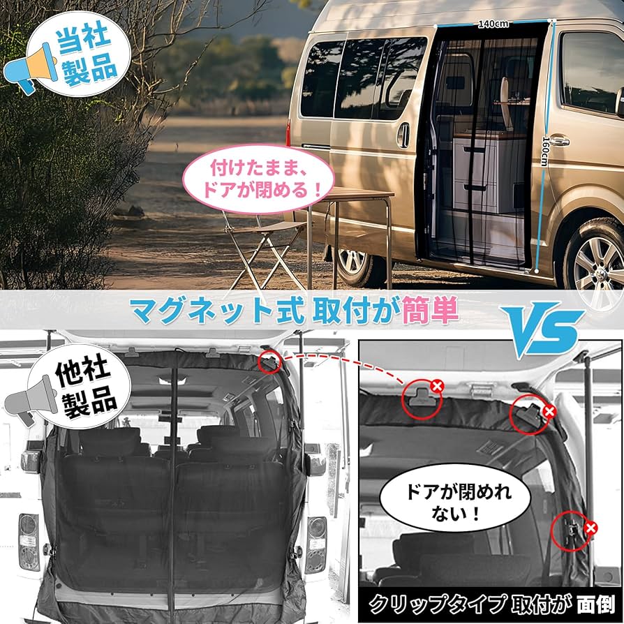 Amazon.co.jp: ZATOOTO 防虫ネット 車用 マグネット式 トヨタ