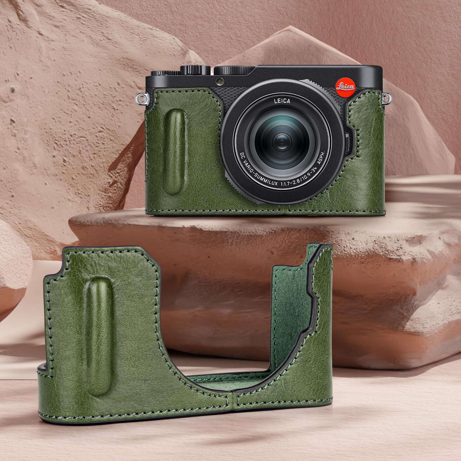 Amazon.co.jp: kinokoo for Leica D-LUX8/Leica D-LUX 8 ハーフケース