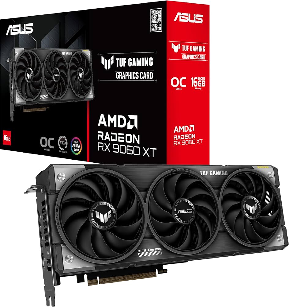 Amazon | ASUS AMD Radeon RX 9060 XT ビデオカード 16GB GDDR6 OC