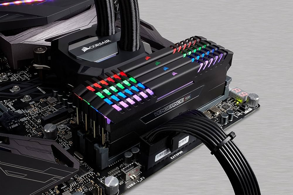 Amazon | Corsair Vengeance RGB 32 GB ( 4 x 8gb ) ddr4 3000pc4