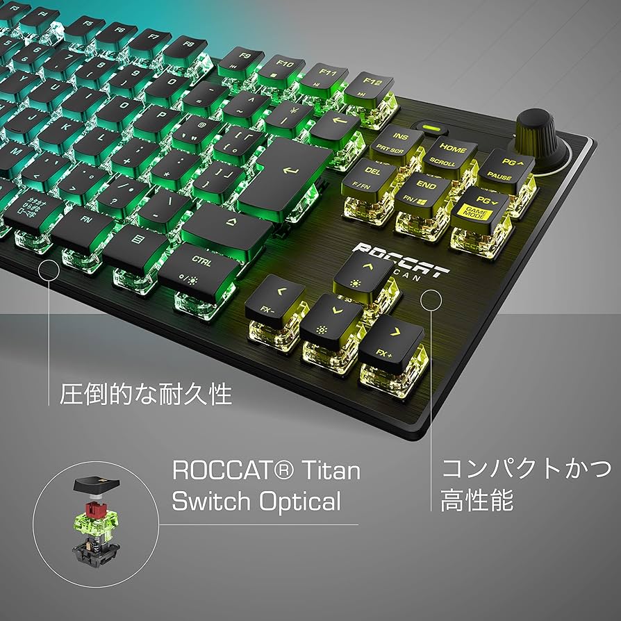 Amazon.co.jp: ROCCAT ゲーミングキーボード Vulcan TKL Pro JP 日本語