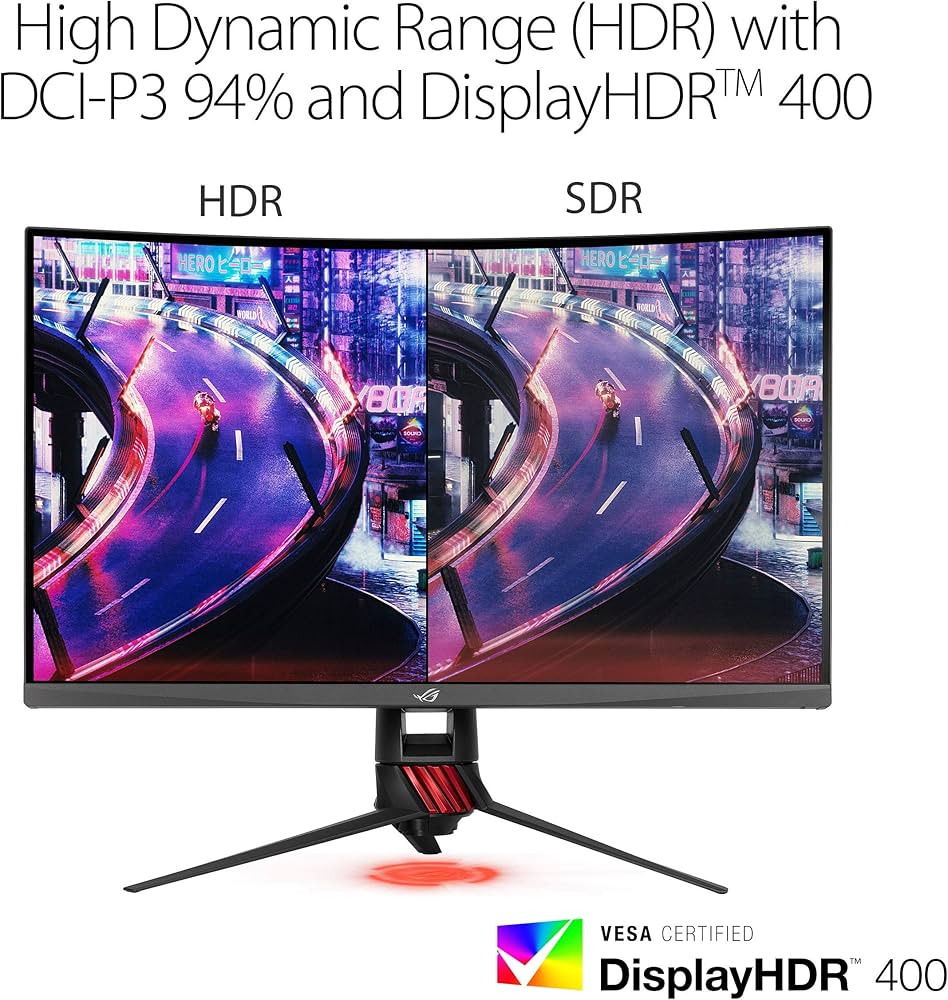 Amazon.co.jp: ASUS 湾曲 ゲーミングモニター ROG Strix XG32VQR 31.5