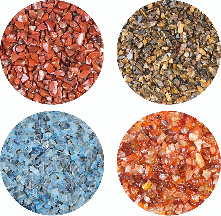 Amazon.com: 1LB Crushed opalite, Carnelian, Red Jasper, Tiger Eye
