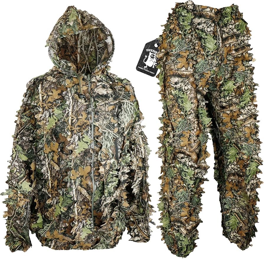 Amazon | [SHENKEL] 超軽量 ステルス ギリー スーツ メッシュ リアル