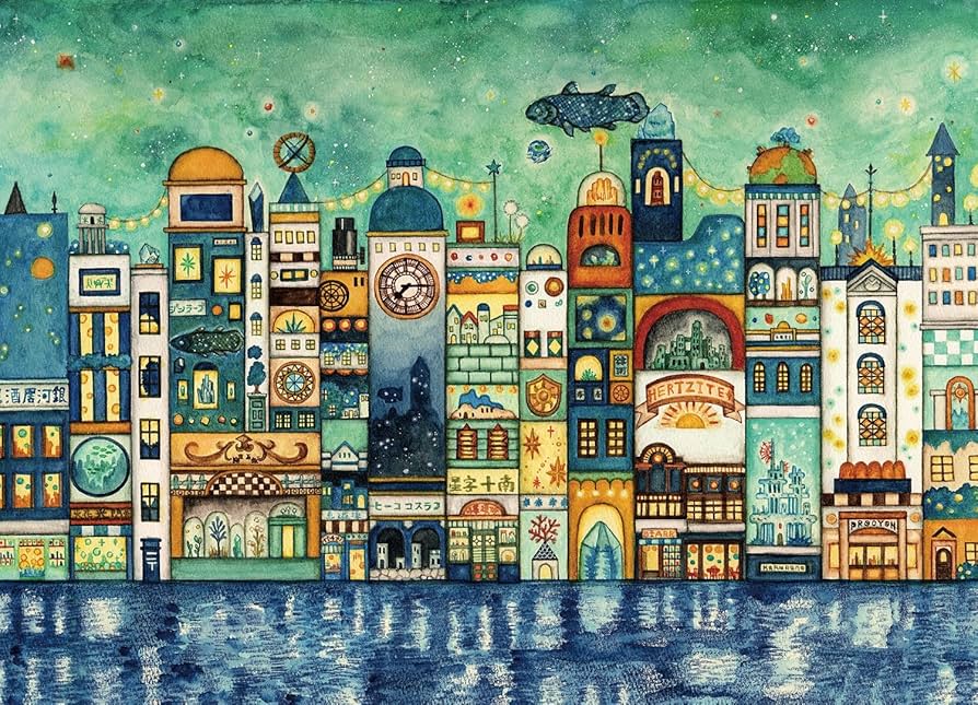 Amazon | エポック社 500ピース ジグソーパズル イラスト/アート 西村