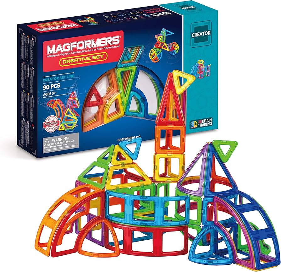Magformers Creative 90 Magnetic Building Blocks Toy. STEM