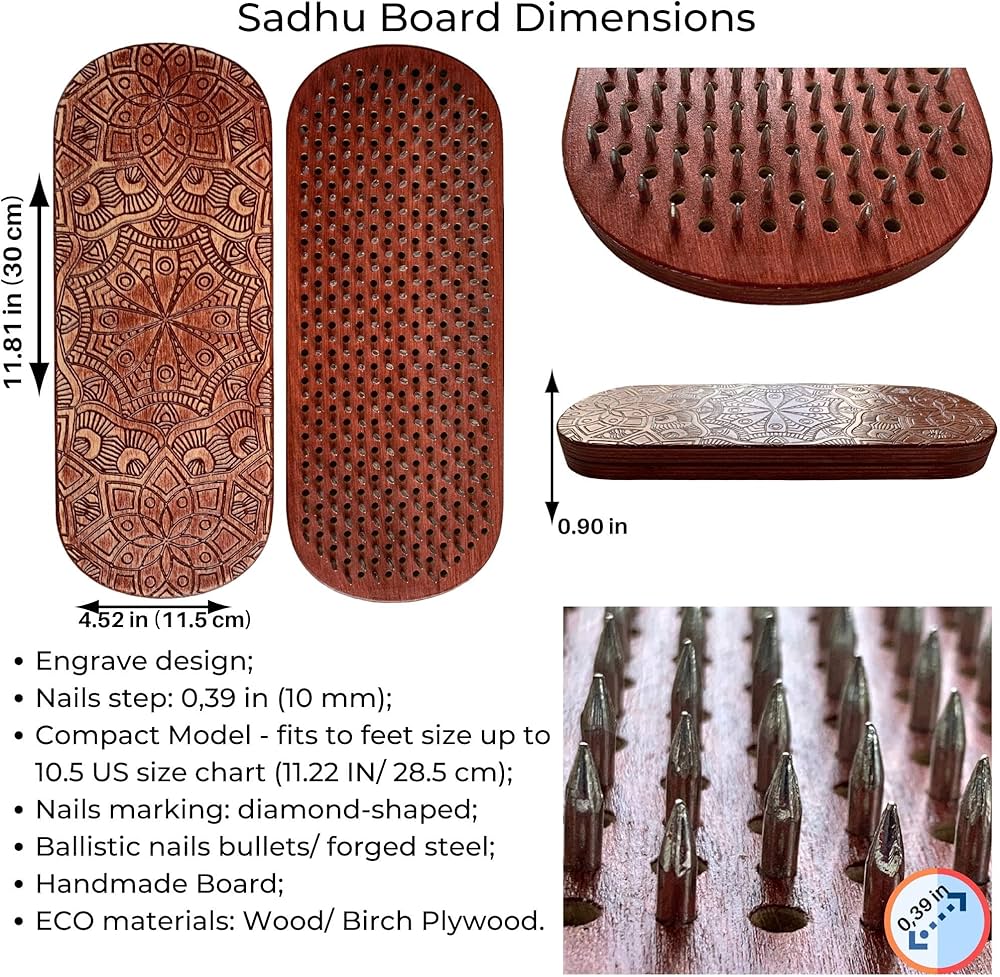 Amazon | TENGRY Sadhuボード 彫刻サドゥボード 天然木サドゥ