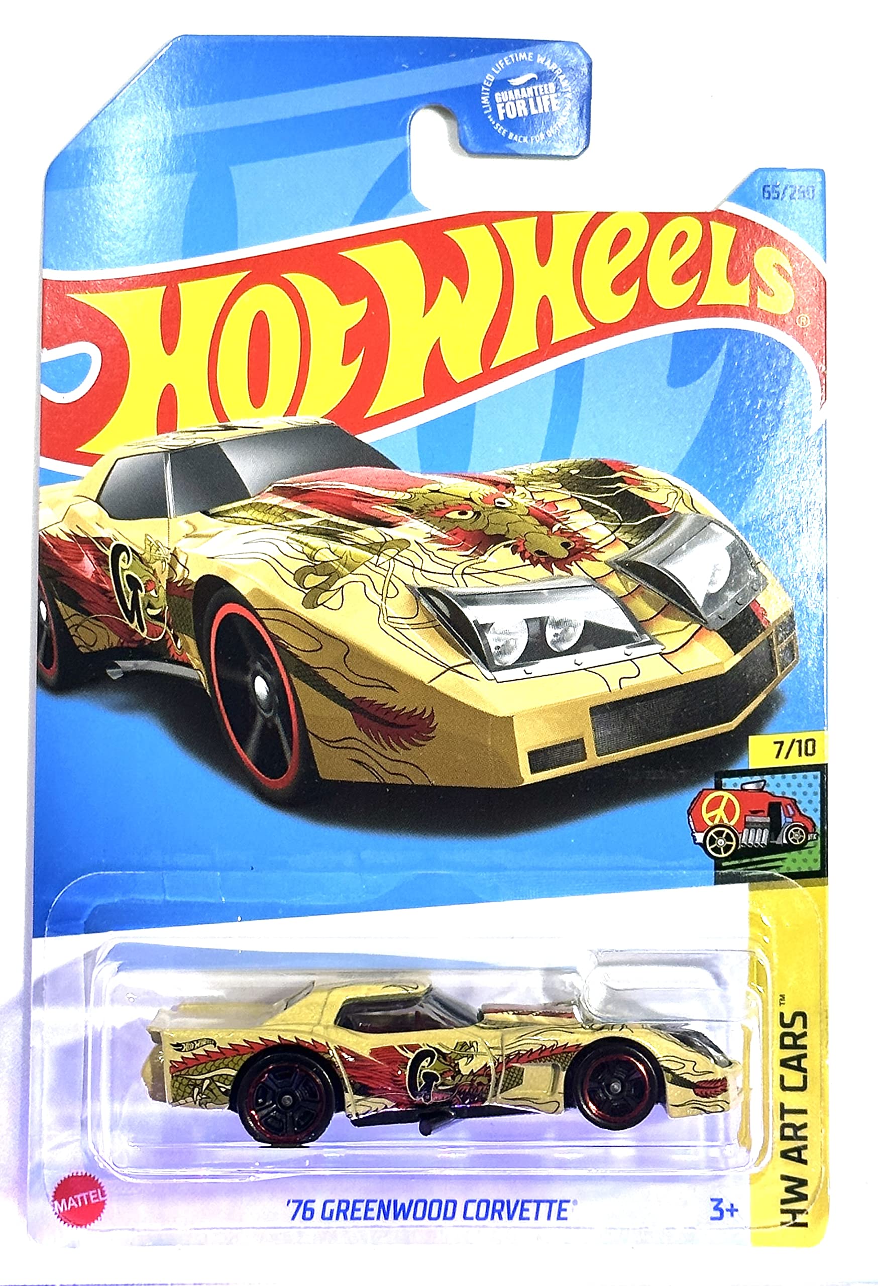 Amazon.com: Hot Wheels - Greenwood Corvette - '76 - Yellow/Dragon