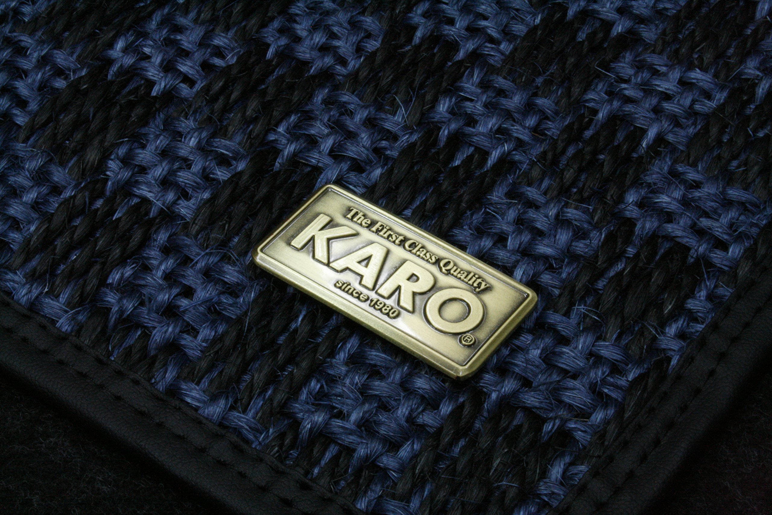 Amazon | KARO(カロ) フロアマット SISAL ネイビー/ブラック ALPINA