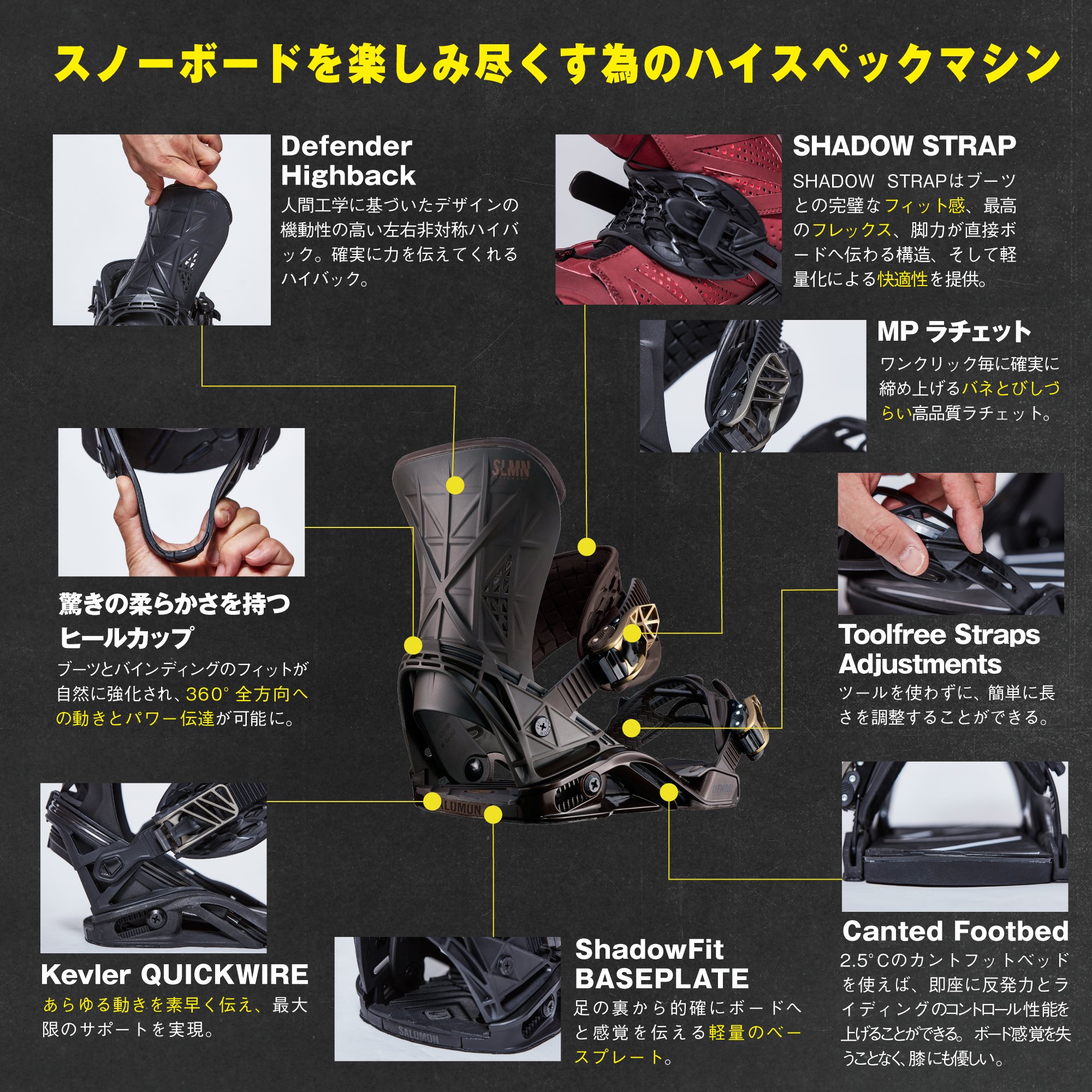 Amazon | SALOMON(サロモン) スノーボード バインディング