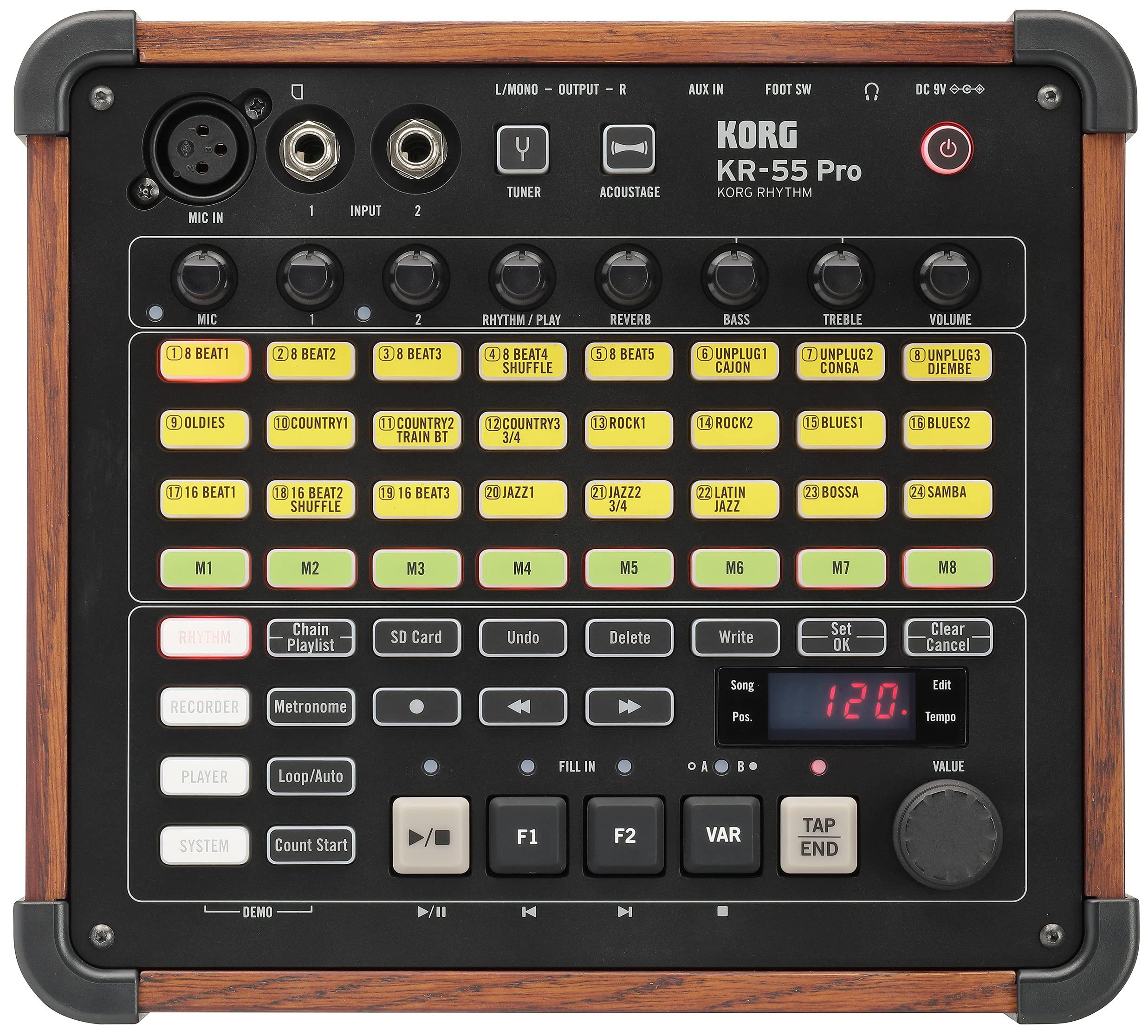 Amazon | KORG ミキサー/レコーダー機能搭載 リズムマシン KR-55 Pro