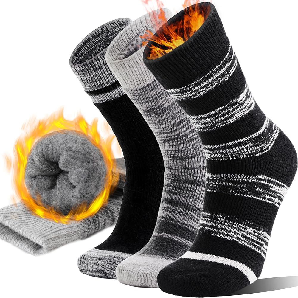 Amazon.com: Anlisim Thermal Heated Winter Warm Socks for Men Women