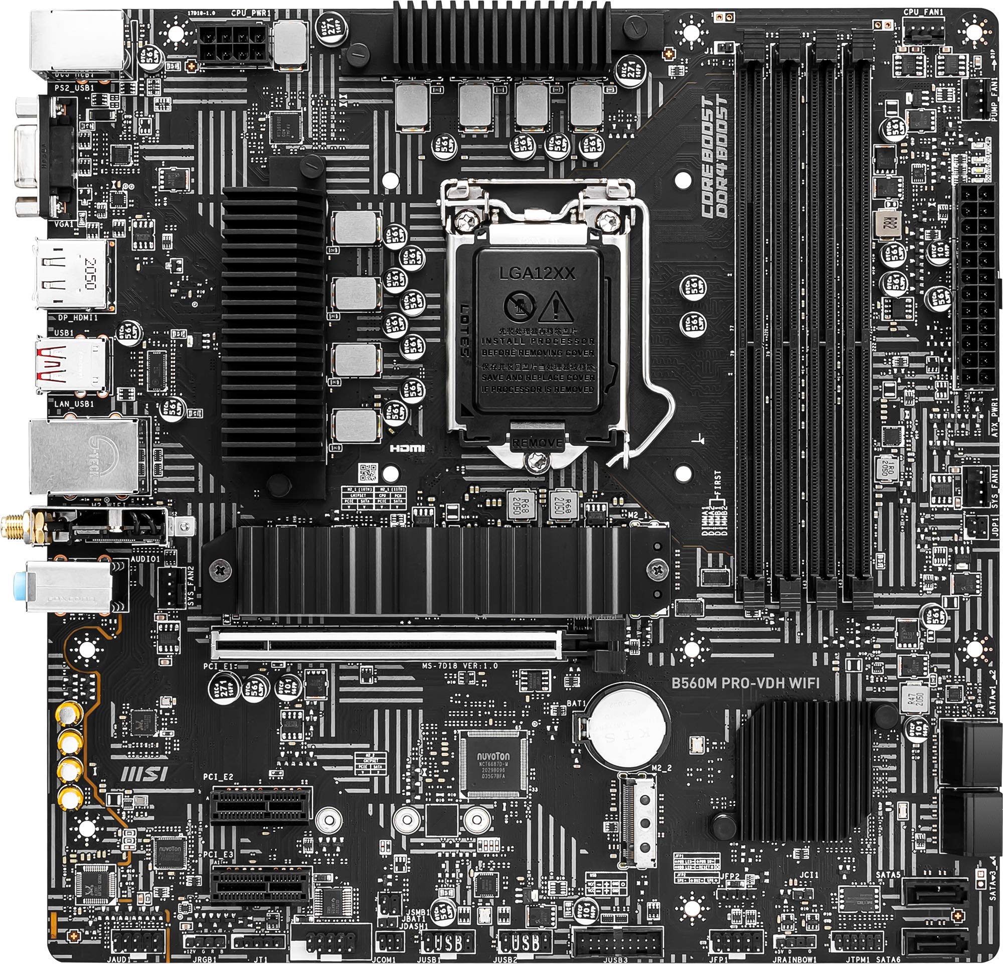 Amazon.co.jp: MSI B560M PRO-VDH WIFI Motherboard for MicroATX 10th