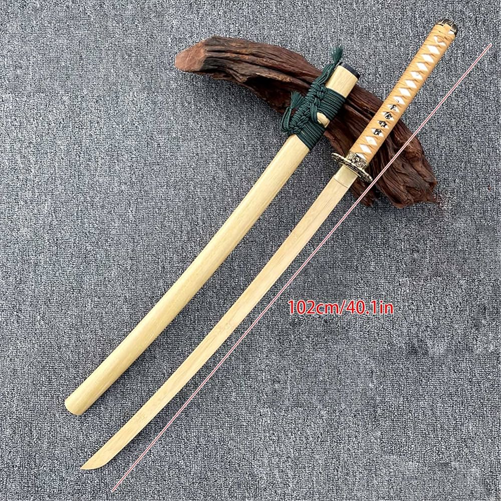 Amazon.co.jp: YAO TIAN 鞘付き100Cm木製刀、日本の刀、武道の訓練の