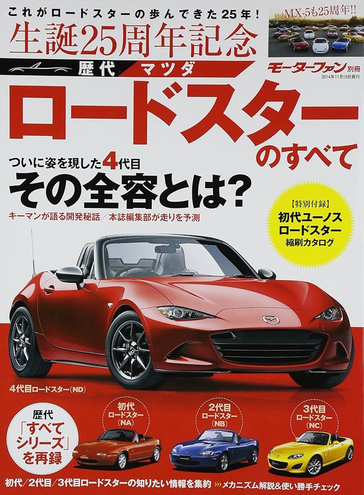 Amazon.co.jp: 生誕25周年 歴代マツダロードスターのすべて (モーター