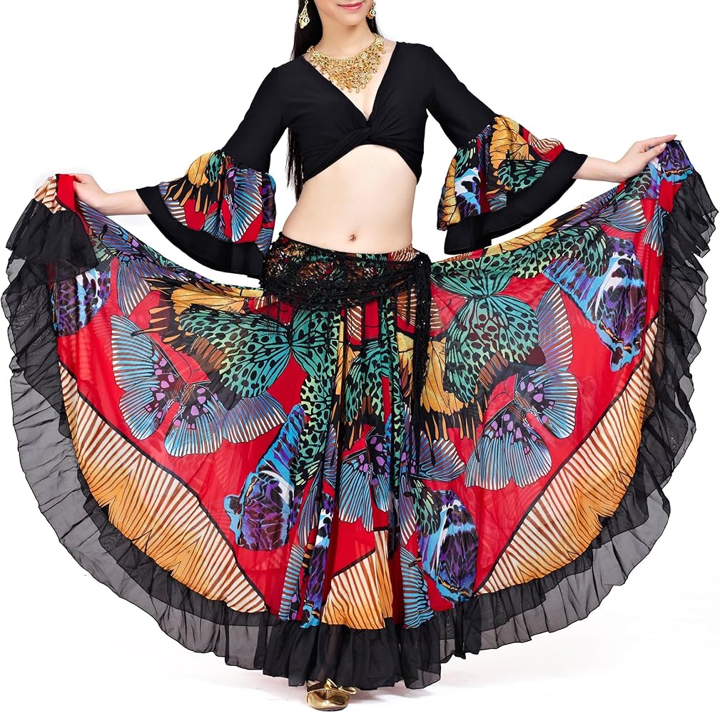 Amazon.co.jp: BellyLady ベリー ダンス 25ヤード トライバル ジプシー