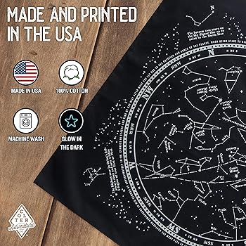 Amazon.co.jp: Colter Co. 暗闇で光る スターゲイザー バンダナ - 100