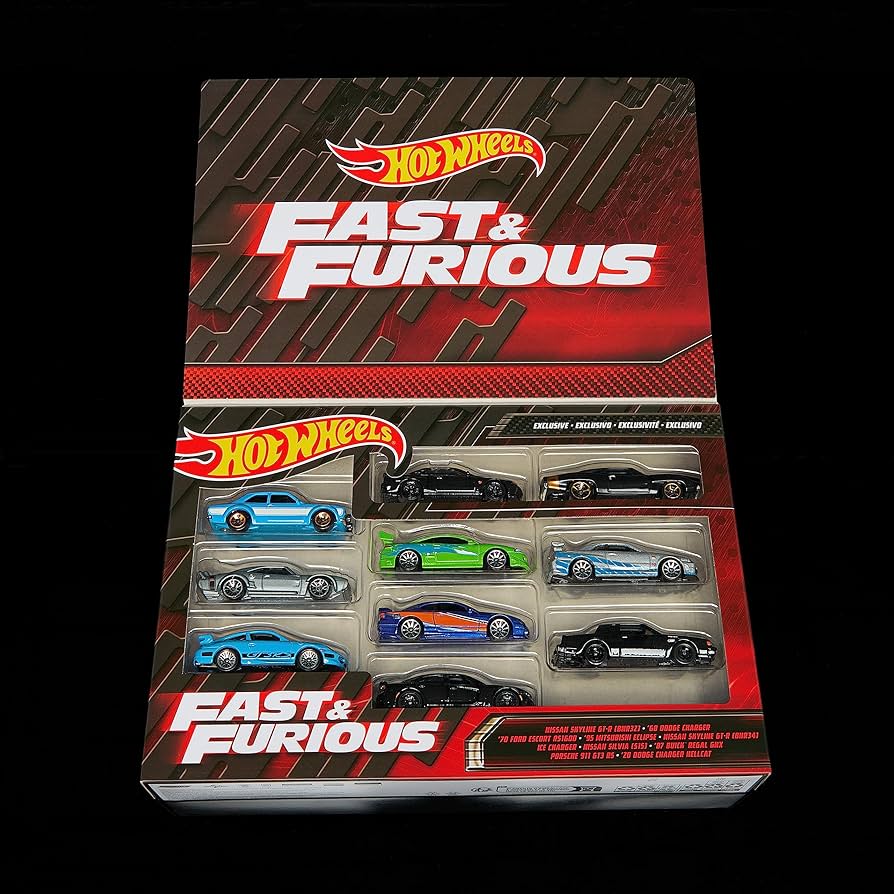 Amazon.com: Hot Wheels Fast & Furious Themed 10 Pack : Toys & Games