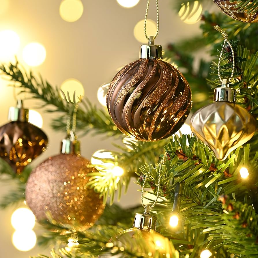 Amazon.co.jp: Valery Madelyn クリスマス オーナメント ゴールド