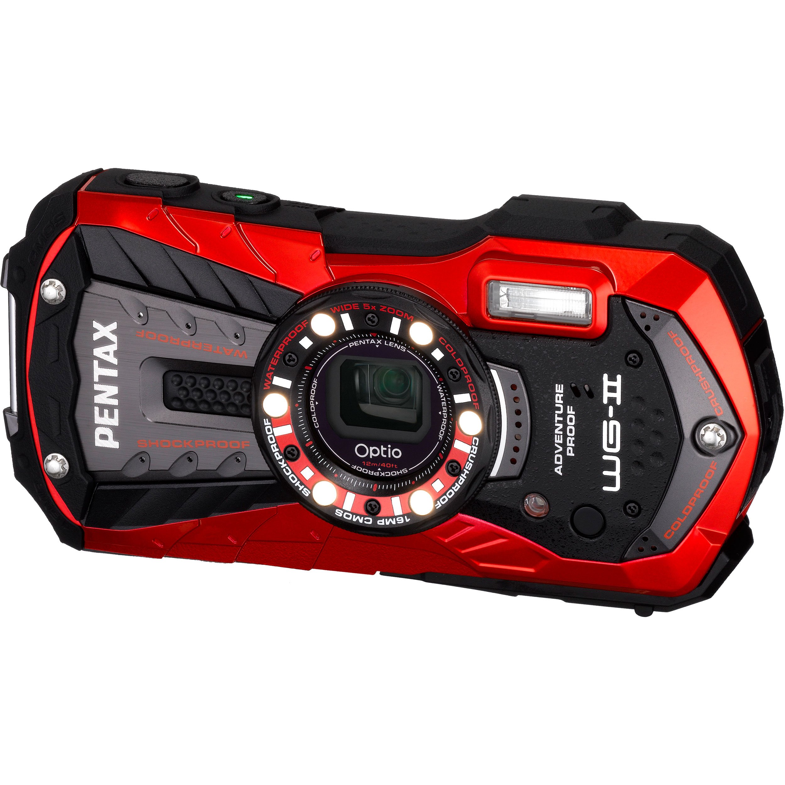 Amazon | PENTAX 防水デジタルカメラ Optio WG-2 (バーミリオンレッド