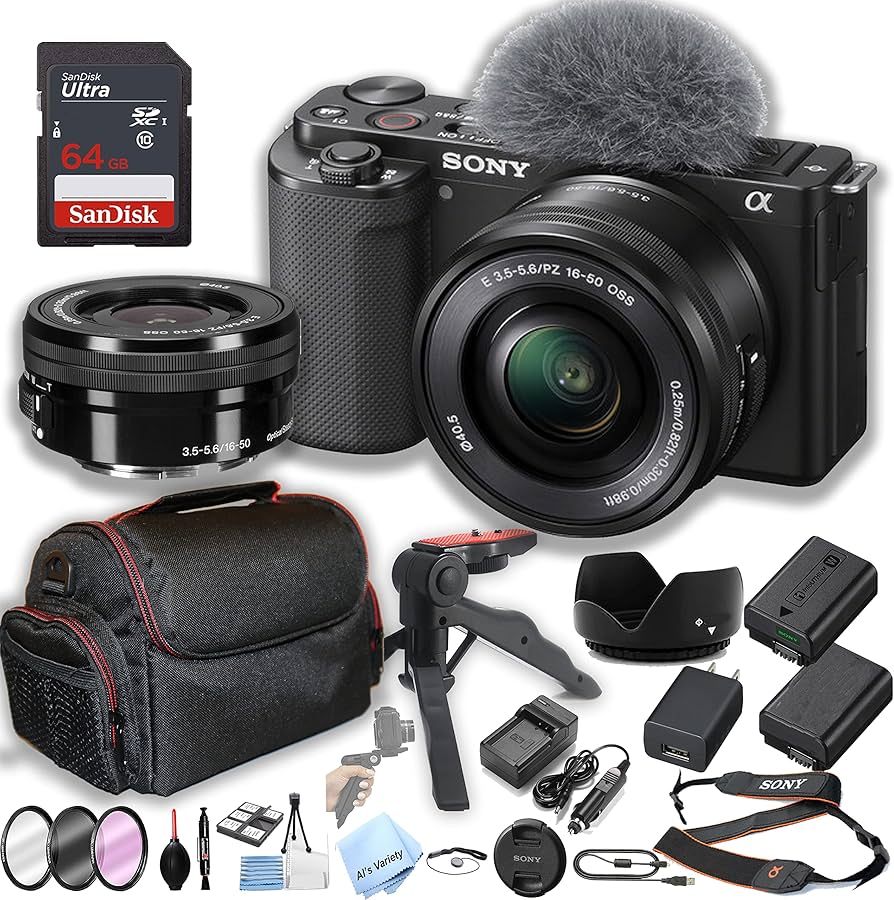 Amazon.com : Sony ZV-E10 Mirrorless Camera with 16-50mm Lens +