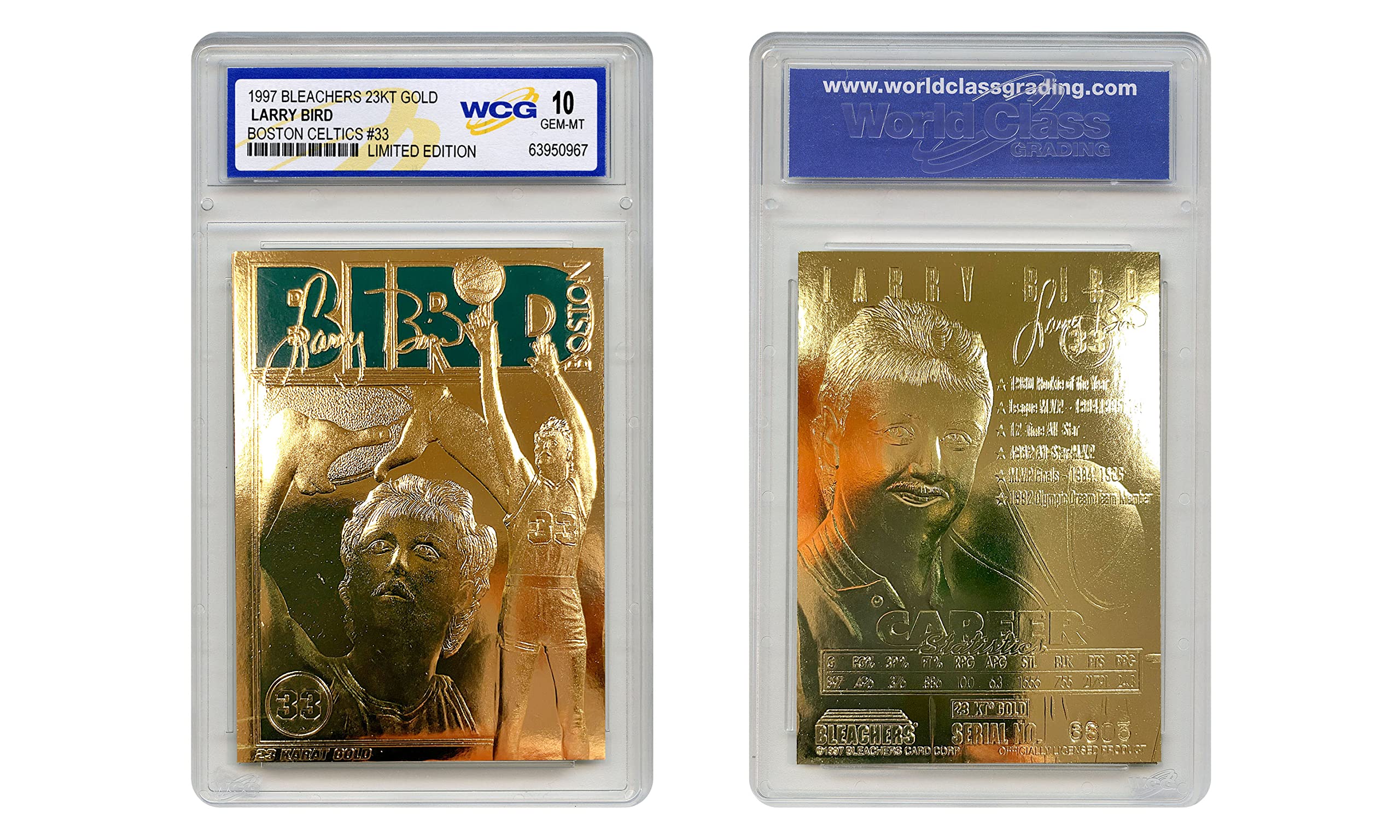 Amazon.com: Generic 1997 Gold Card - Larry Bird, Boston Celtics