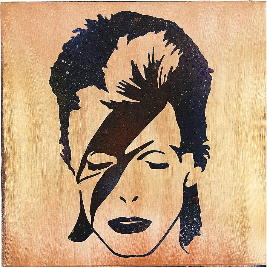 Amazon.com: David Bowie Portrait. Ziggy Stardust. Metal Wall Art