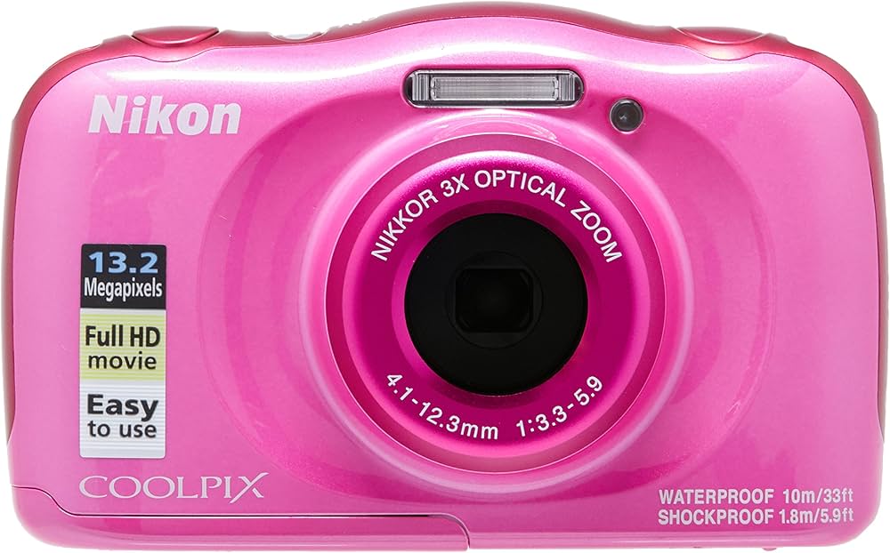 Nikon COOLPIX W100 Digital Camera, Pink : Amazon.com.au: Electronics