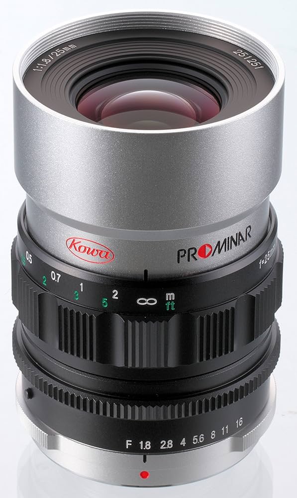 Amazon | Kowa 単焦点レンズ PROMINAR 25mm F1.8 シルバー マイクロ