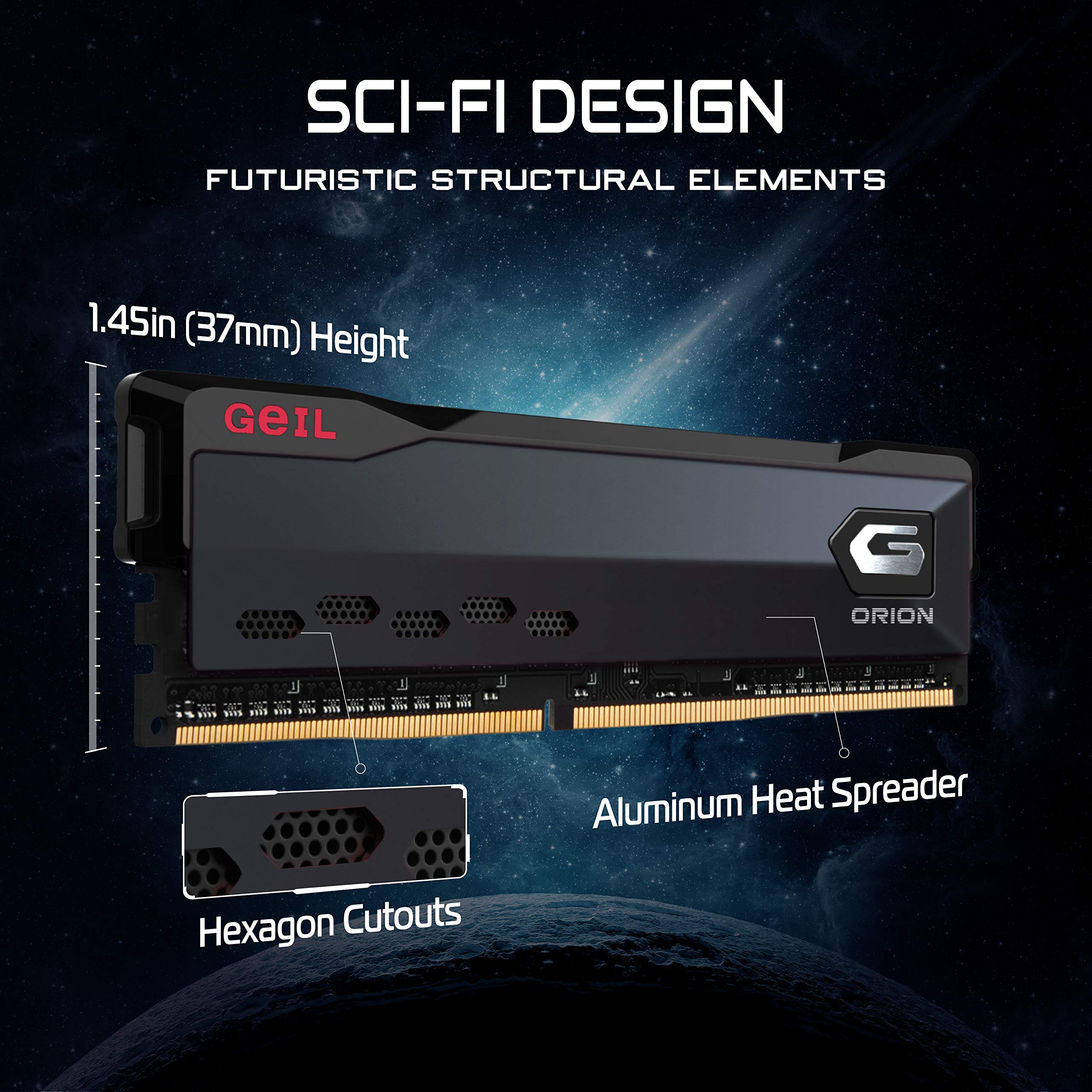 Amazon.com: GeIL Orion DDR4 RAM,32GB (16GBx2) 3200MHz 1.35V XMP2.0