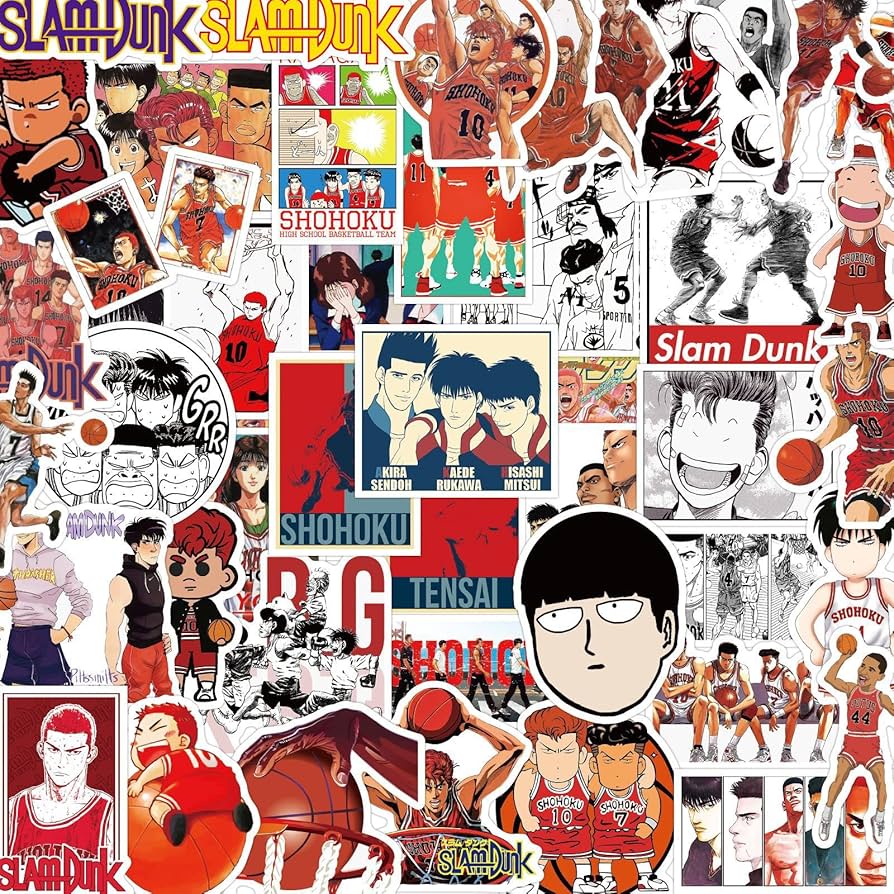 Amazon.co.jp: スラムダンク ステッカー 50枚セット Slam Dunk 流川楓