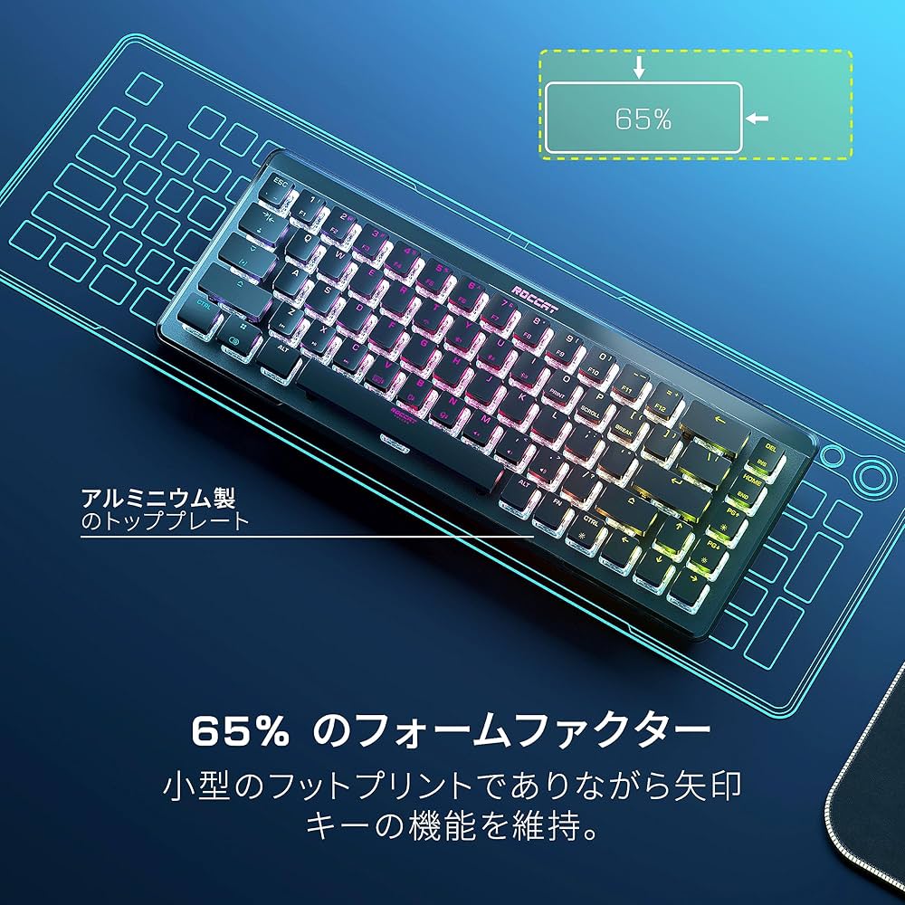 Amazon.co.jp: ROCCAT ゲーミングキーボード Vulcan II Mini Air 英語