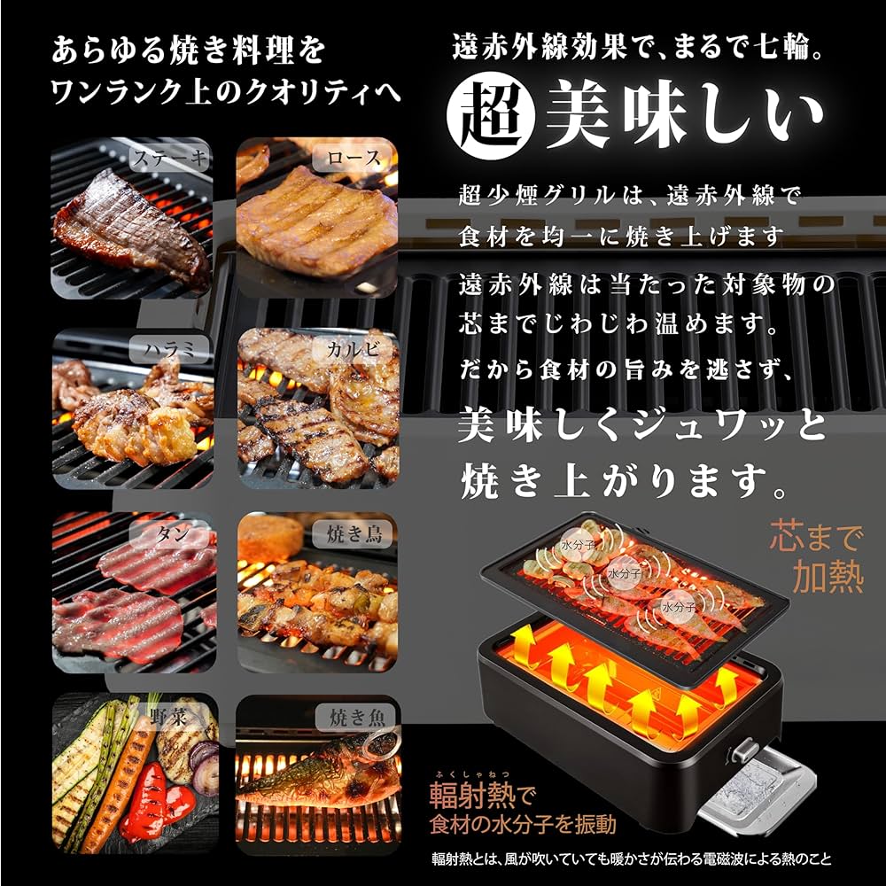 Amazon.co.jp: GLAMP. Ultra-Low Smoke Grill, Smoke Reducing
