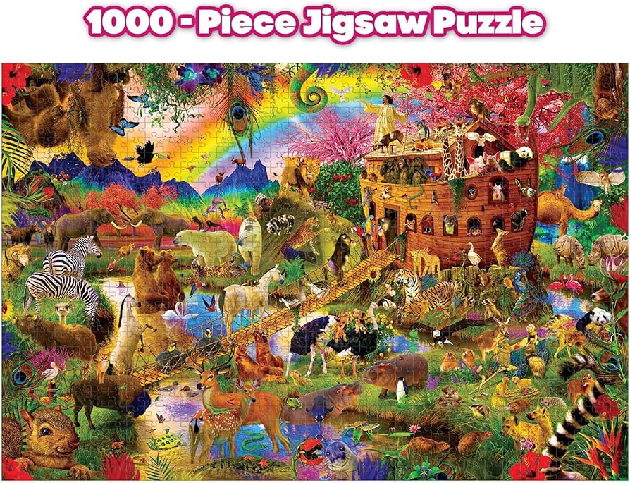 Amazon | ノアの箱舟 動物パズル 大人と子供用 | 難しい1000ピース