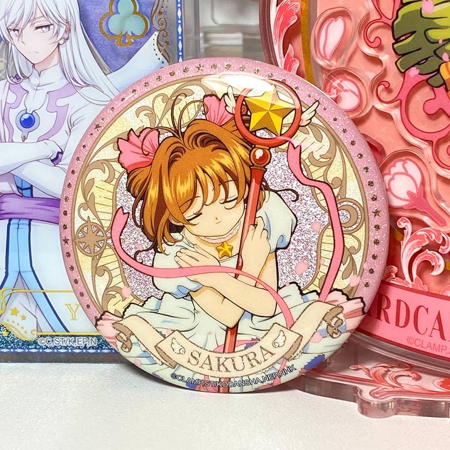 Amazon.co.jp: カードキャプターさくら 木之本 桜 缶バッジ 4枚 非公式