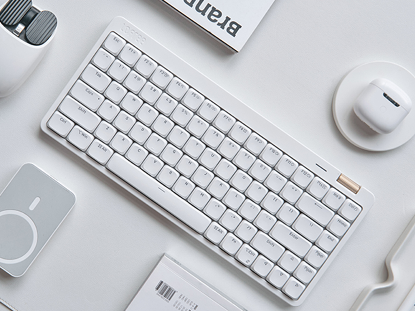 Amazon | Flow Lite 100キーロープロファイルメカニカルキーボード、75