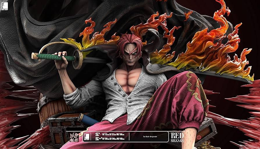 Amazon.co.jp: 赤髪のシャンクス フィギュア 1/4スケール 塗装済み完成