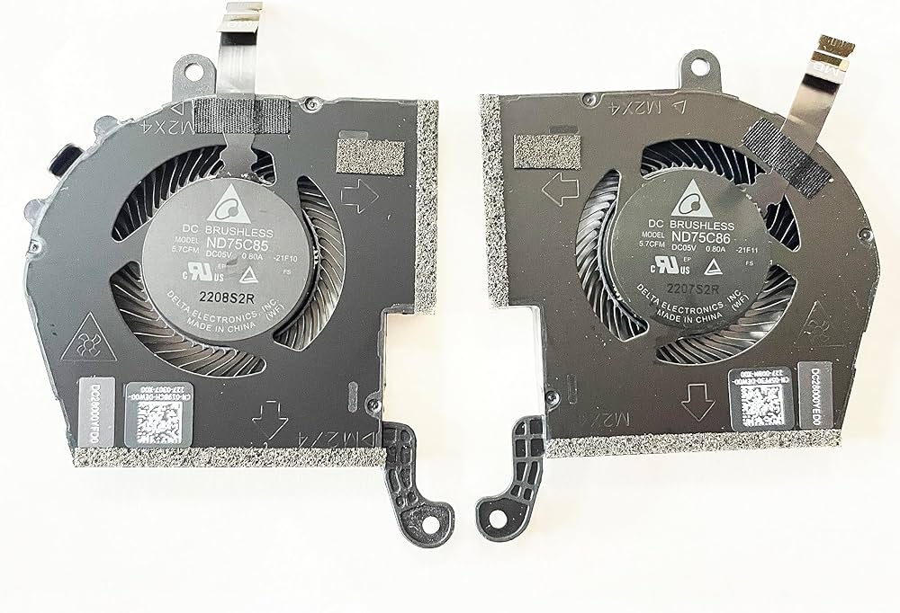 Amazon.co.jp: 交換用CPU+GPU冷却ファン Dell Alienware X14シリーズ