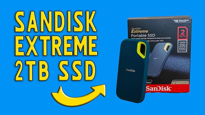 Amazon.com: SanDisk 4TB Extreme Portable SSD - Up to 1050MB/s, USB