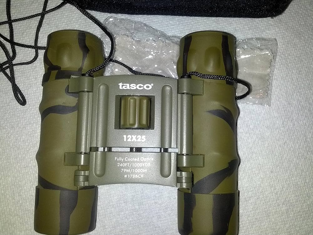 Amazon.co.jp: タスコ双眼鏡 12x25 迷彩色 tasco ESSENTIALS 12x25