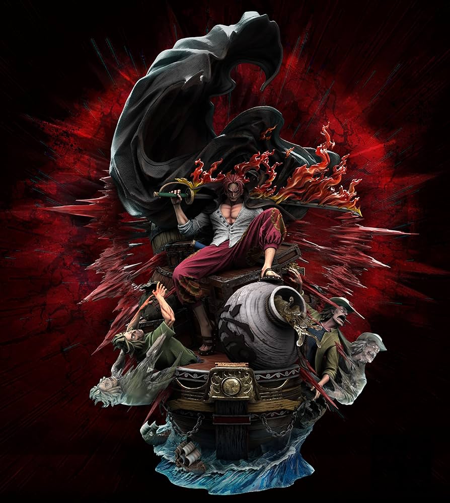 Amazon.co.jp: 赤髪のシャンクス フィギュア 1/4スケール 塗装済み完成