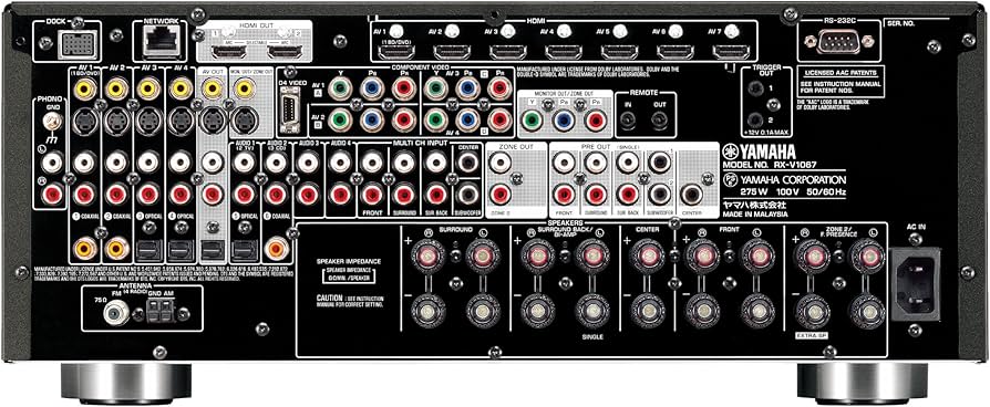 Amazon.co.jp: YAMAHA AVレシーバー (ブラック) RX-V1067B : 家電＆カメラ