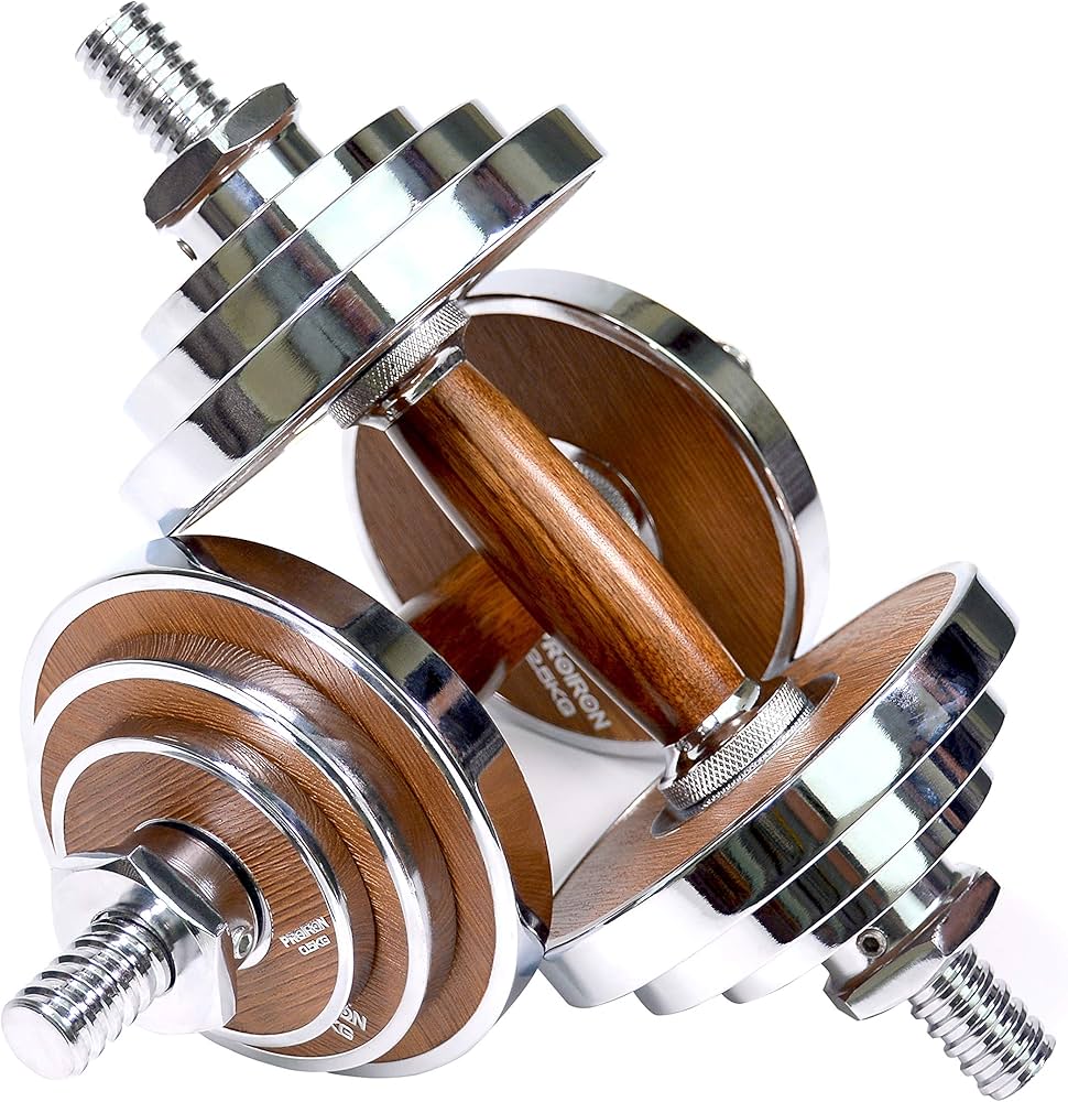 Amazon | PROIRON ダンベル 10kg 2個セット革新的なウォールナット・鋼