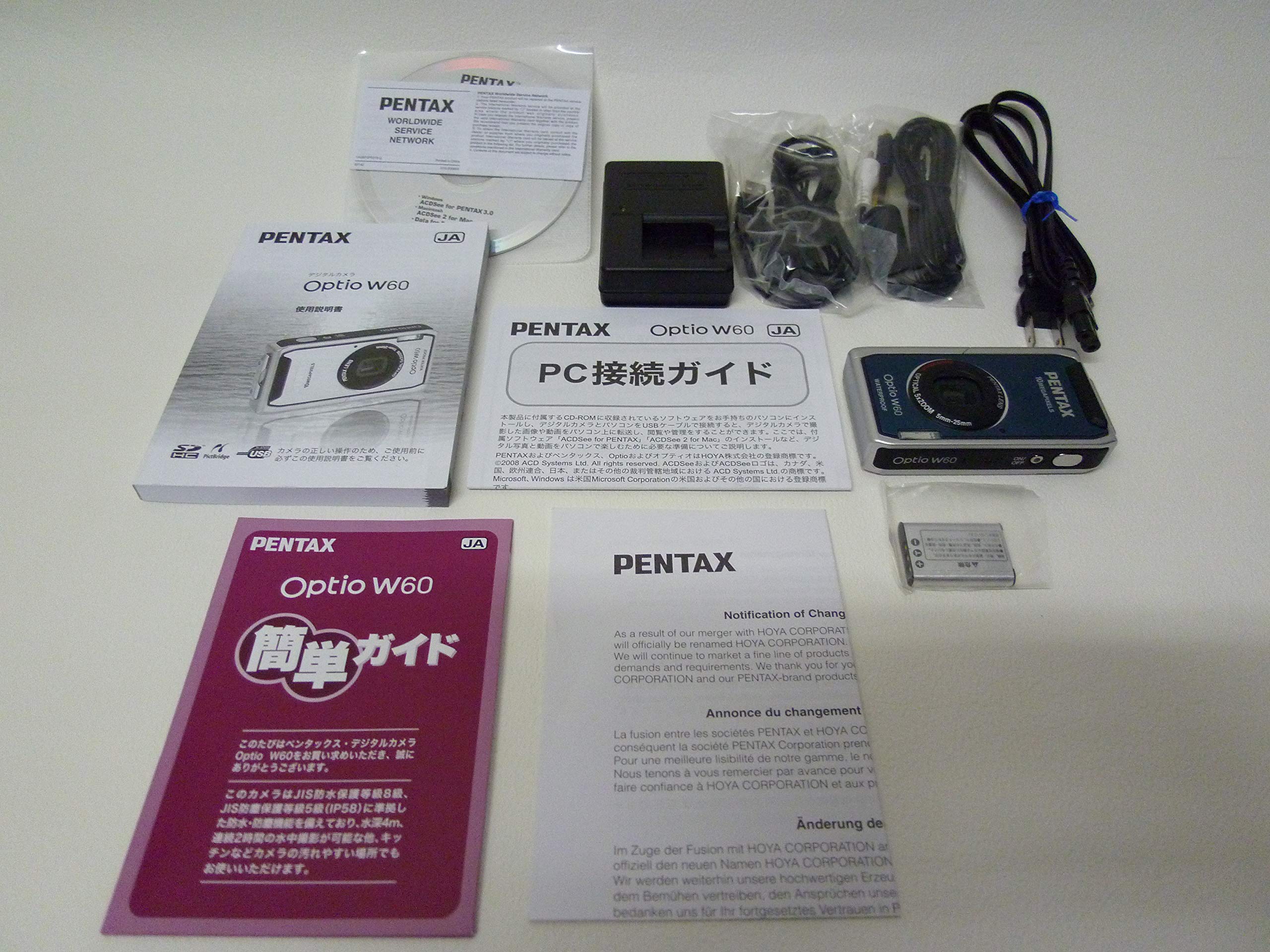 Amazon | PENTAX デジタルカメラ OPTIO (オプティオ) W60 オーシャン