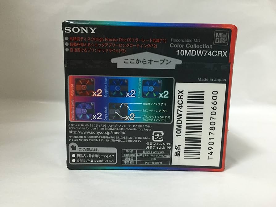 Amazon | SONY MD ミニディスク 74分10パック 10MDW74CRX | Sony