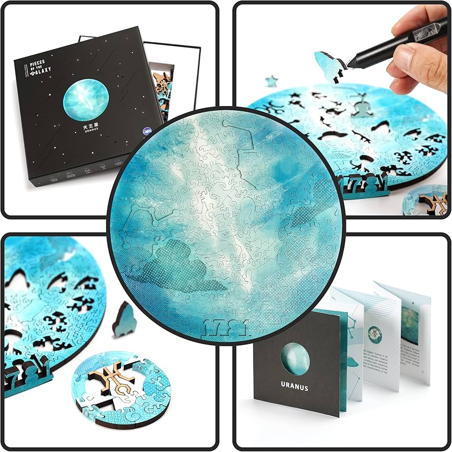 Amazon | HELLOFISH 木製ジグソーパズル 大人用 ユニークなレーザー