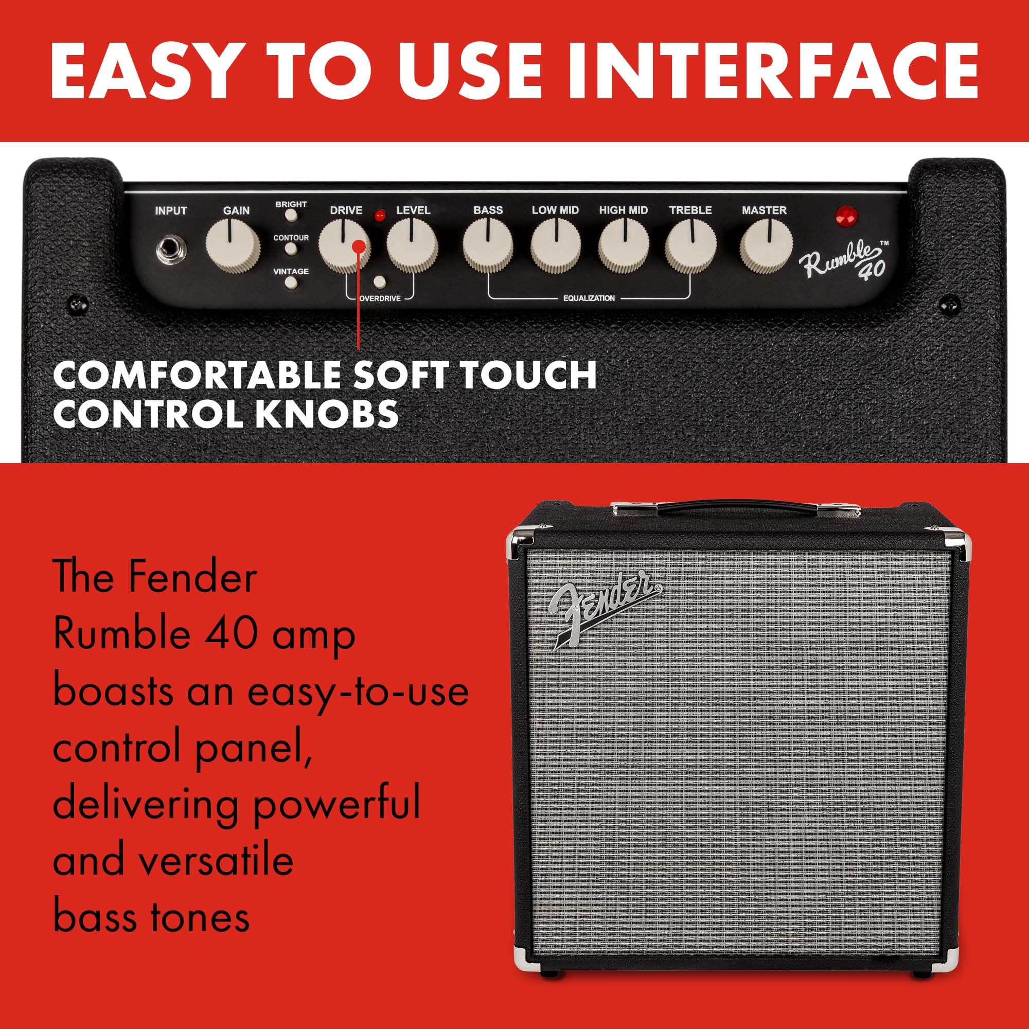 Amazon.co.jp: Fender Rumble 40コンボ : 楽器・音響機器
