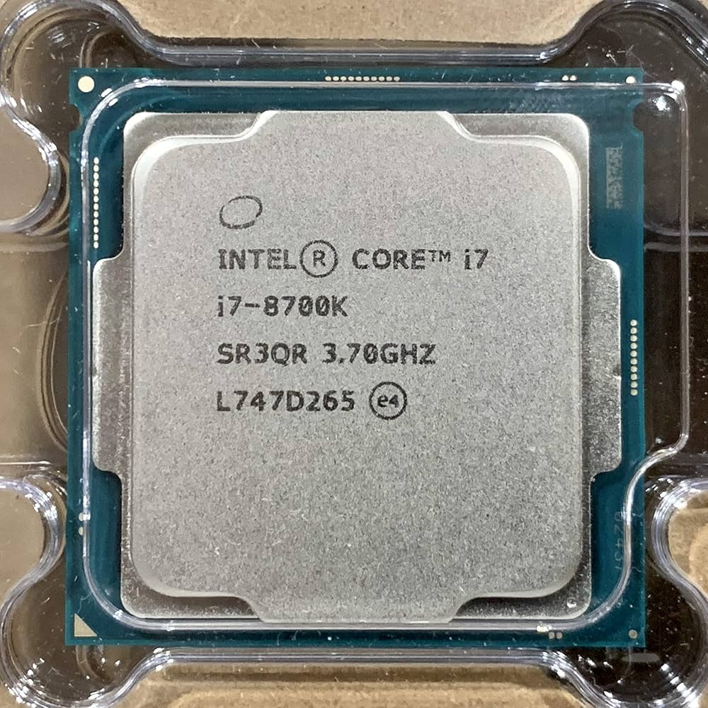 Amazon | Intel Core I7-8700K I7 8700K 3.7 GHz 6コア 12スレッド CPU