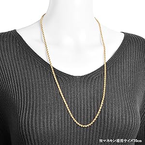 Amazon | [SPERANZA] [スペランツァ] K18 18金 ロープ ネックレス 3mm