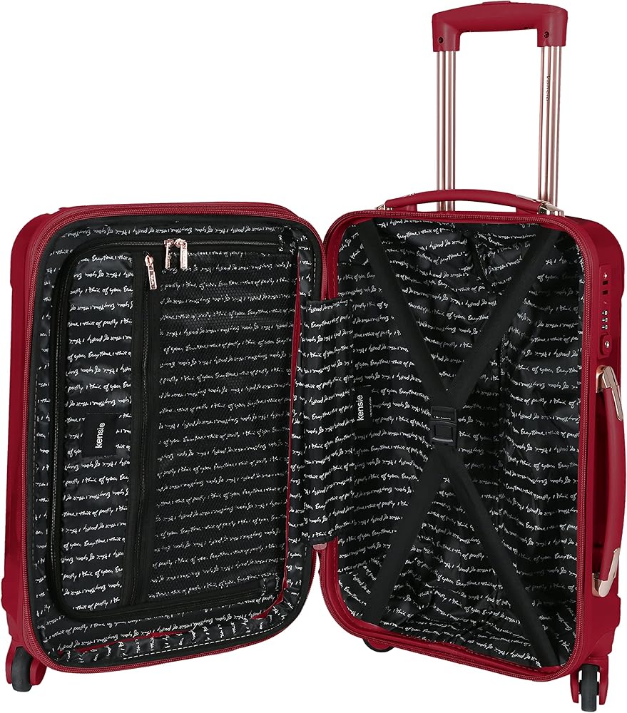 Amazon.com | kensie Women's Alma Hardside Spinner Luggage
